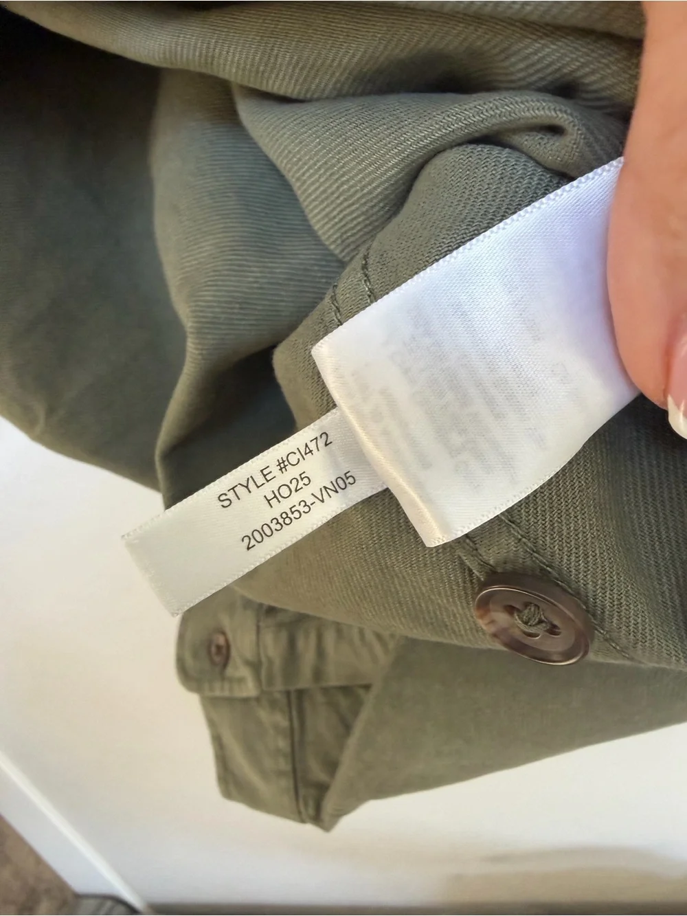 J.Crew Men’s Utility Workshirt Olive Green NWT Size Large
